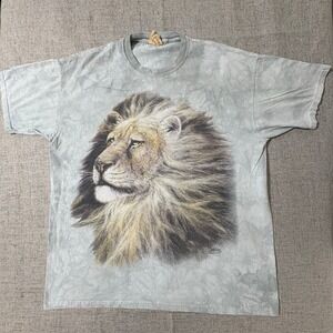 The Mountain Lion Graphic T Shirt Mens XL Tie Dye 2003 Leather Tag